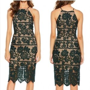 Bardot Mila Lace Green Dress S